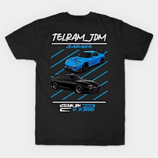 Telram's Supra mk4 and RX7 Design 2 T-Shirt